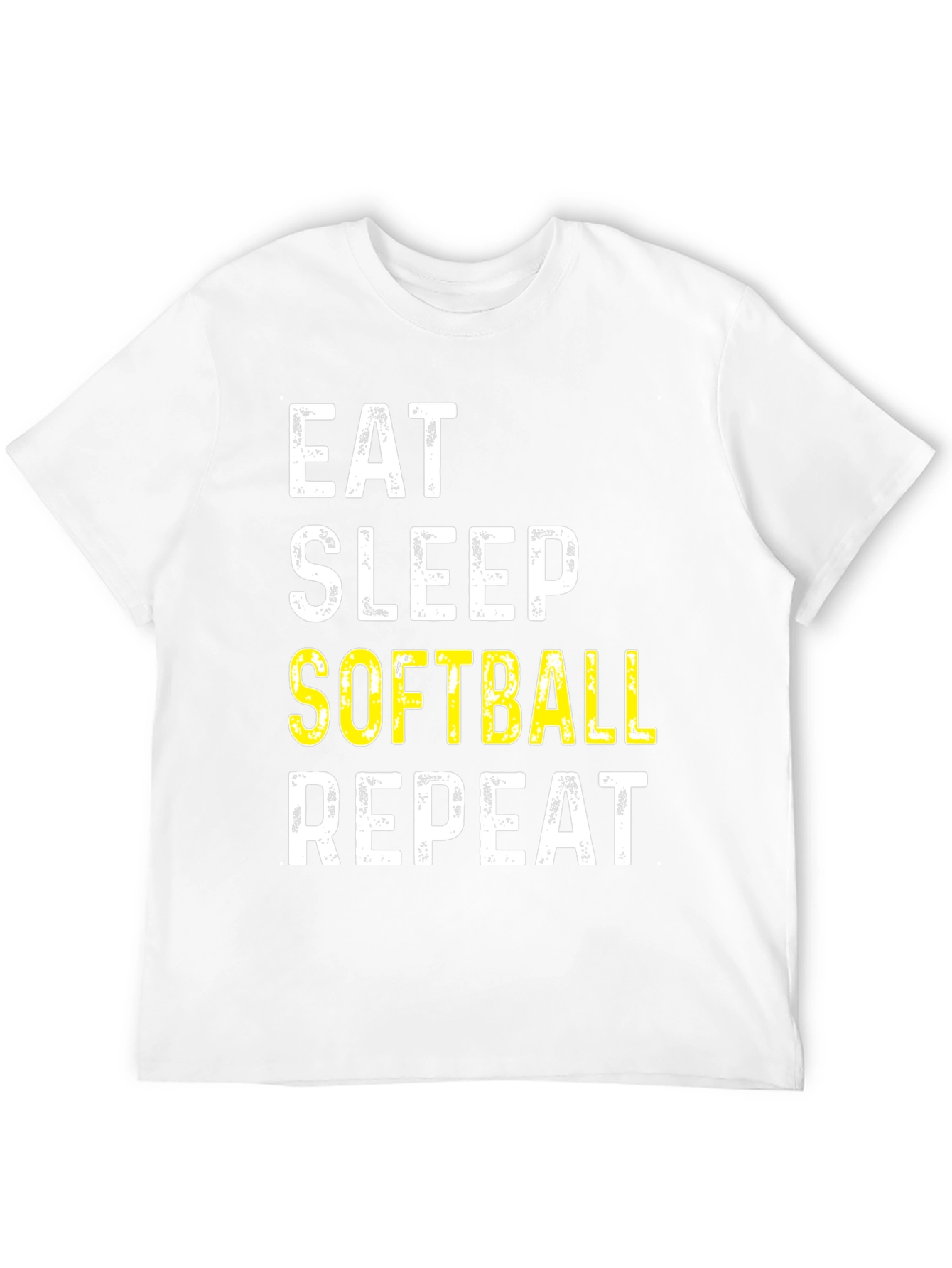 Eat Sleep Softball Repeat Graphic Tee