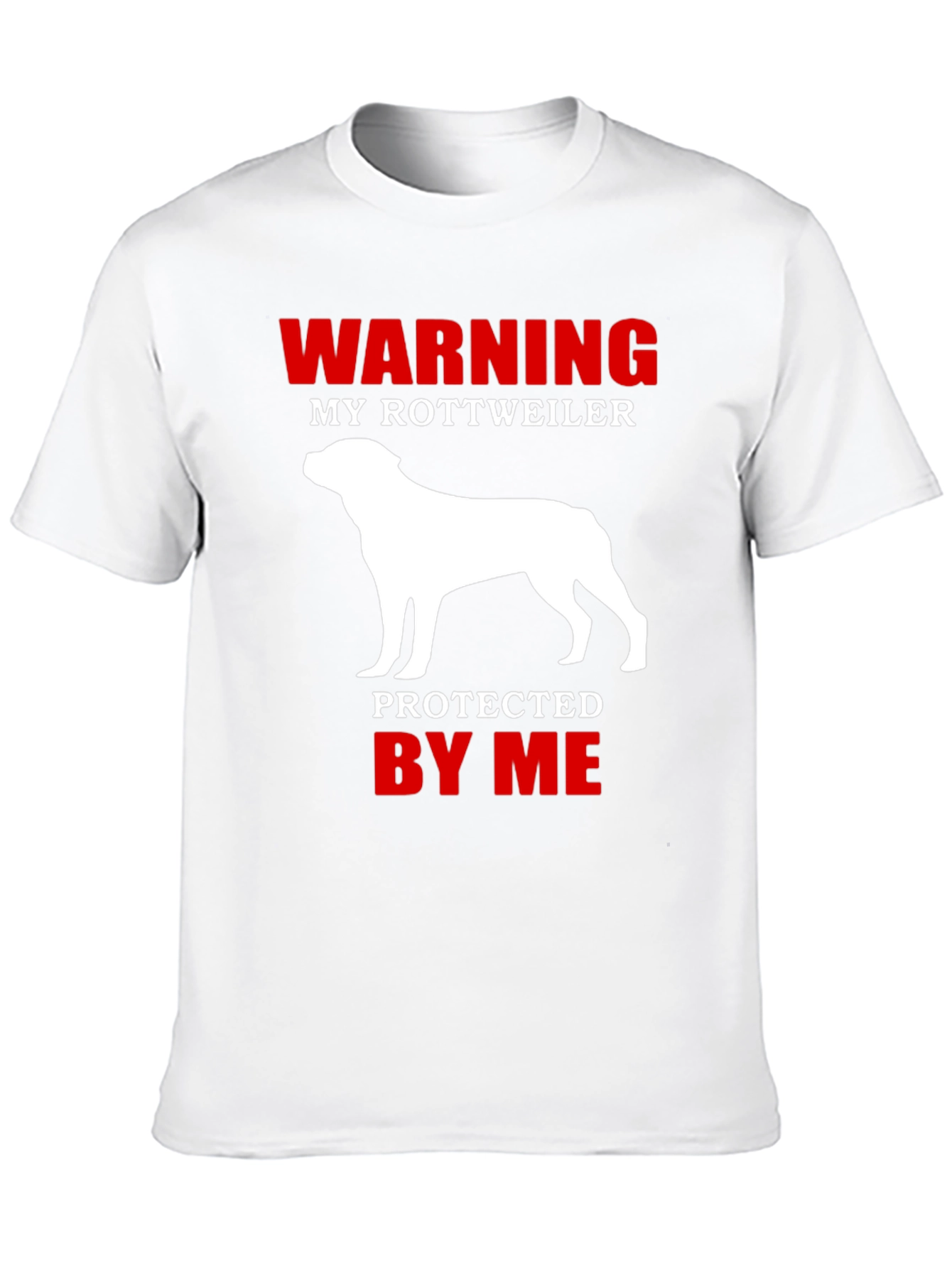 Warning Rottweiler Dog Lover Graphic T-Shirt