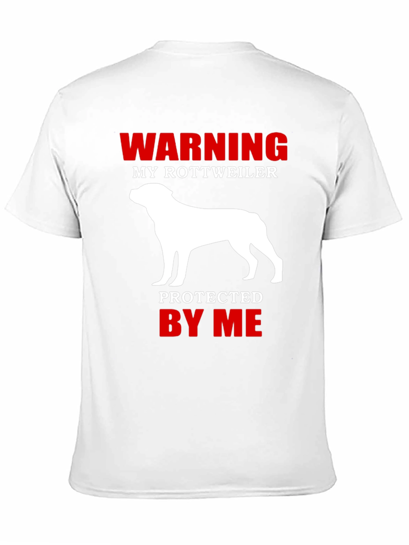 Warning Rottweiler Dog Lover Graphic T-Shirt