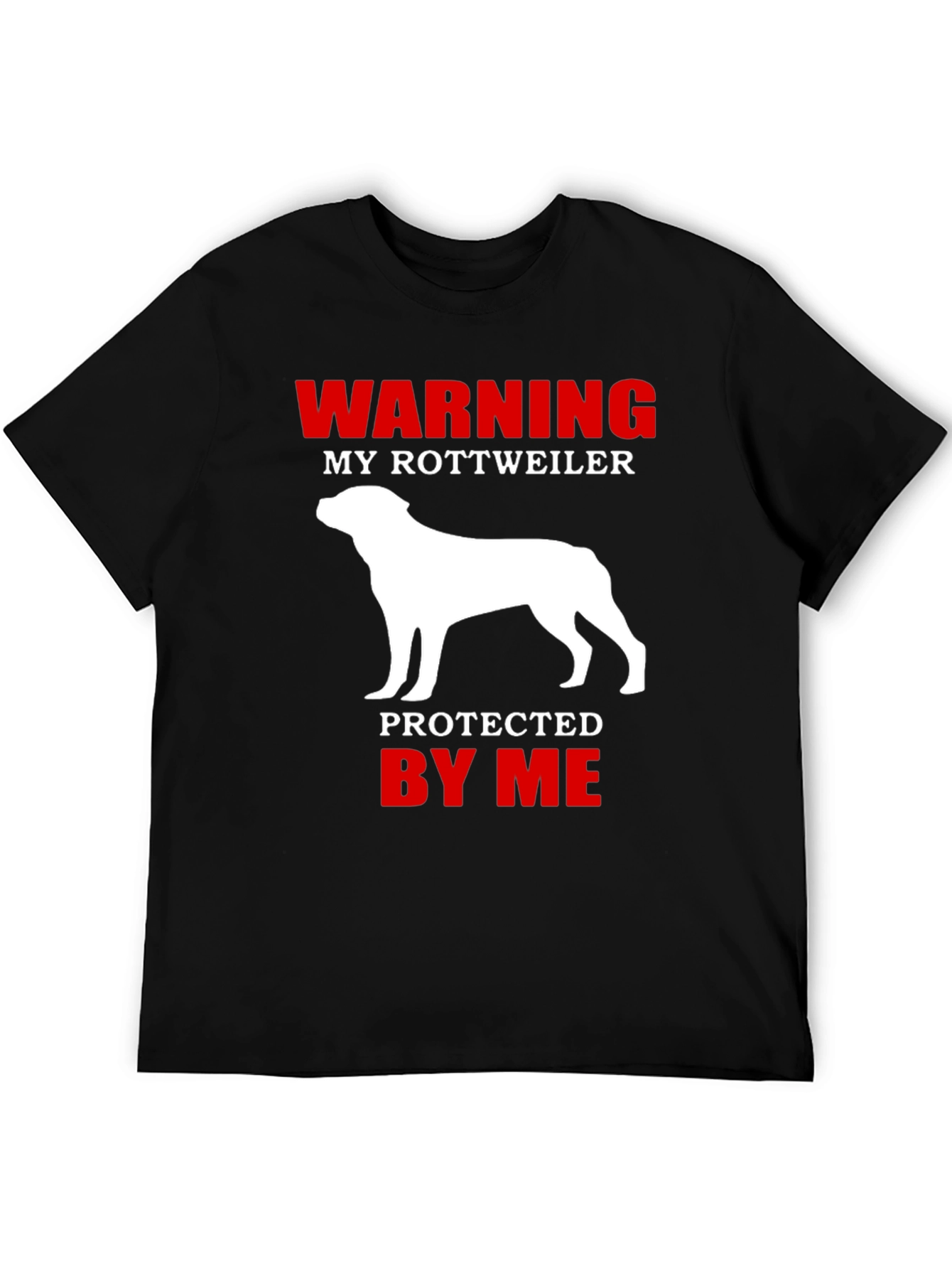 Warning Rottweiler Dog Lover Graphic T-Shirt