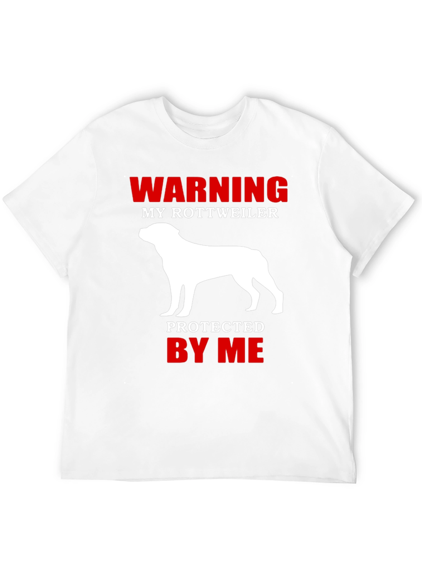 Warning Rottweiler Dog Lover Graphic T-Shirt