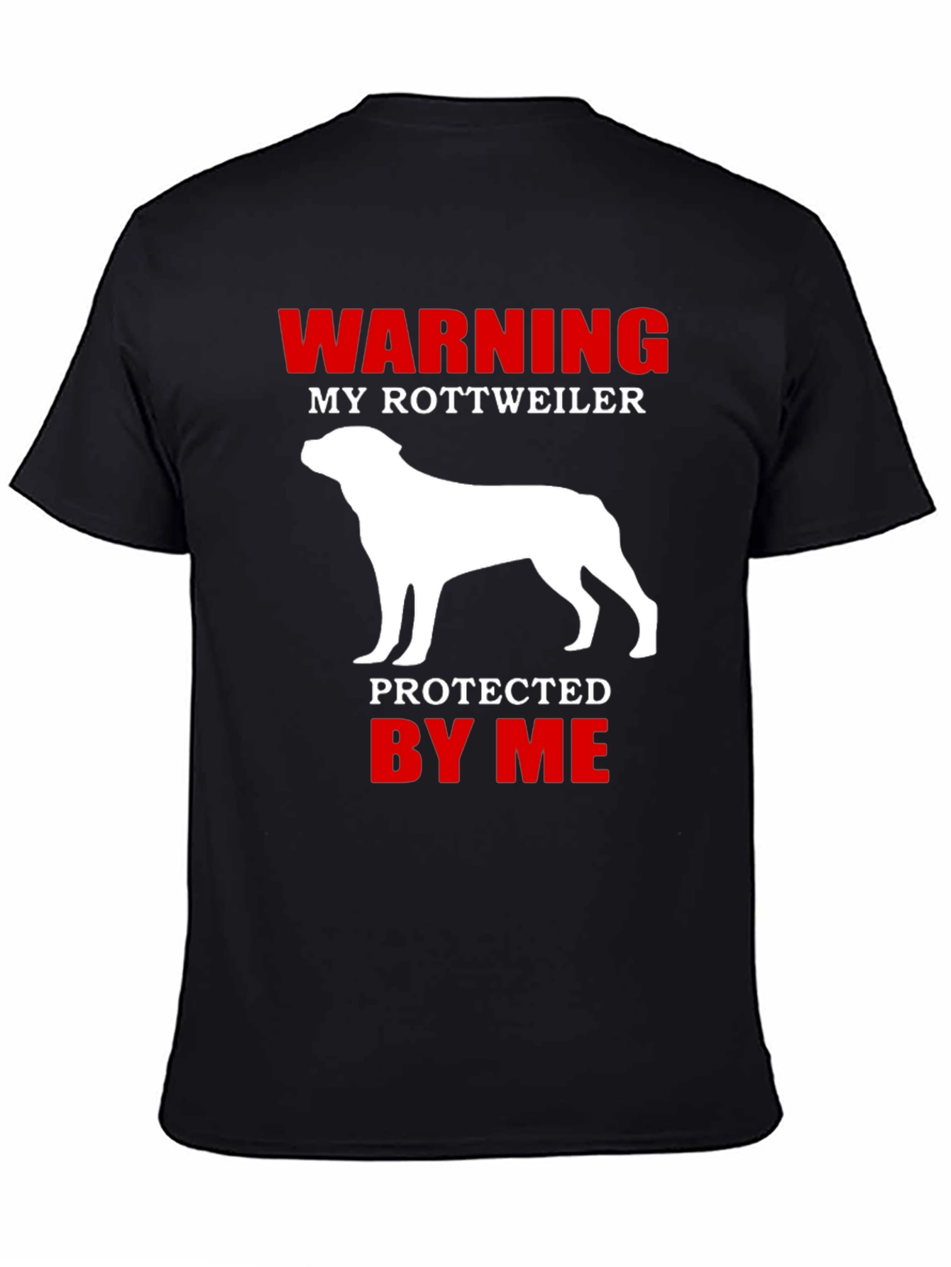 Warning Rottweiler Dog Lover Graphic T-Shirt