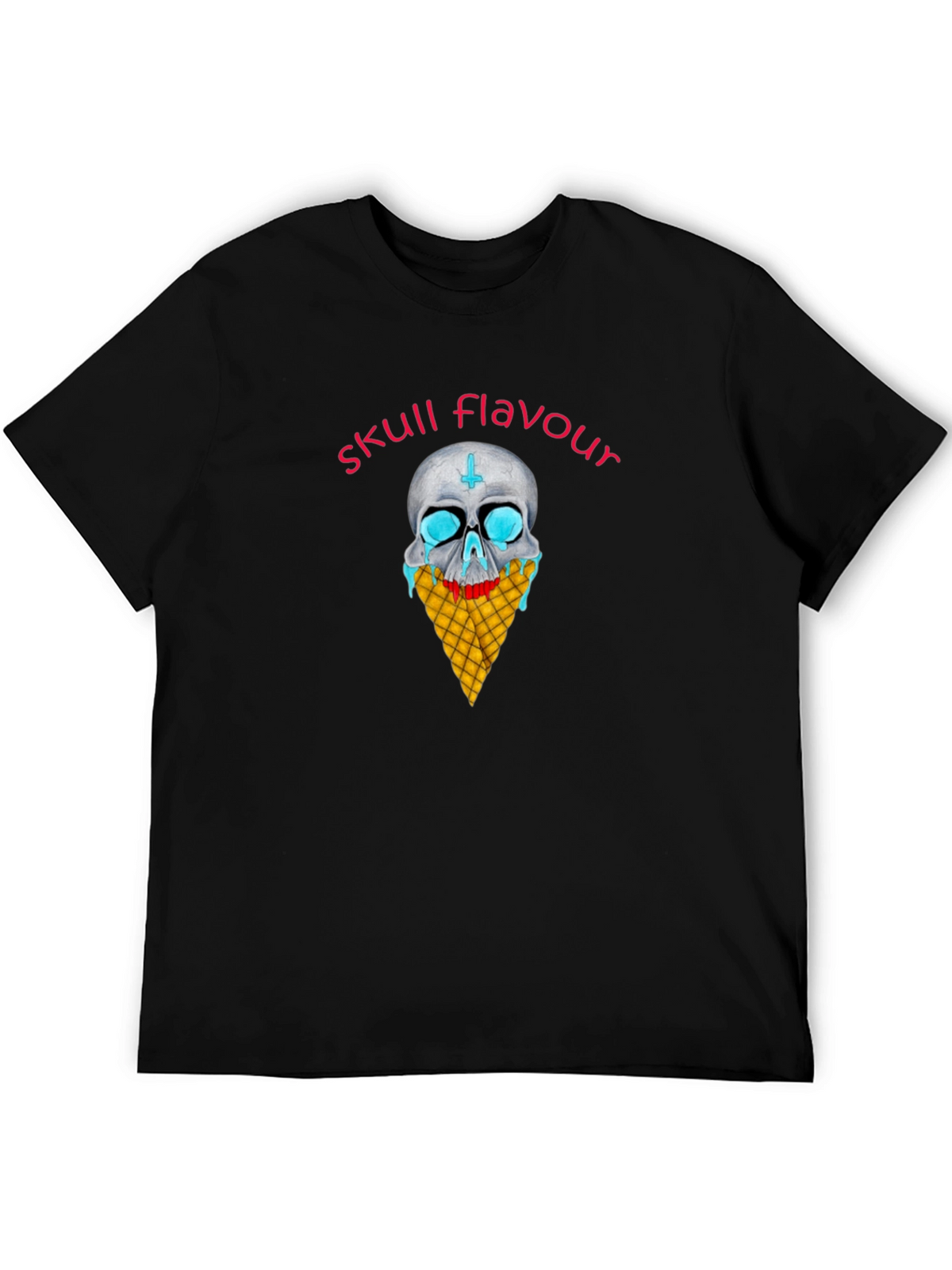 Skull Flavour Graphic Tee - Black