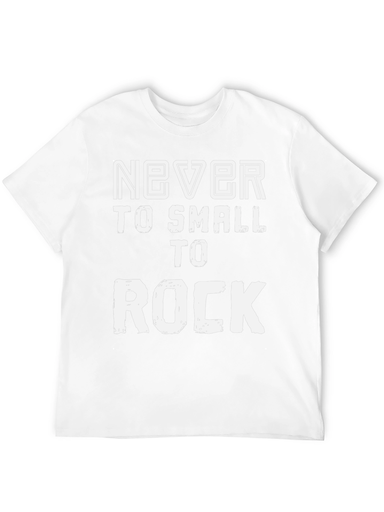 Never Too Small To Rock Black Graphic Tee