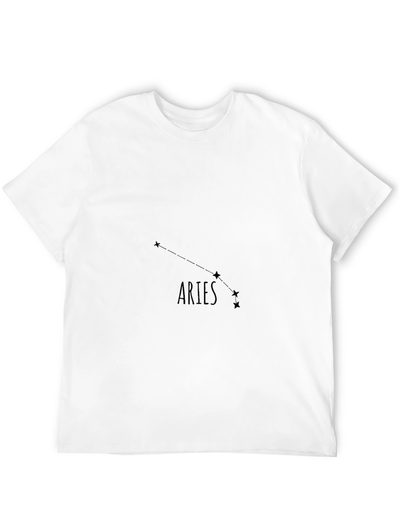 Aries Constellation Black Graphic Tee