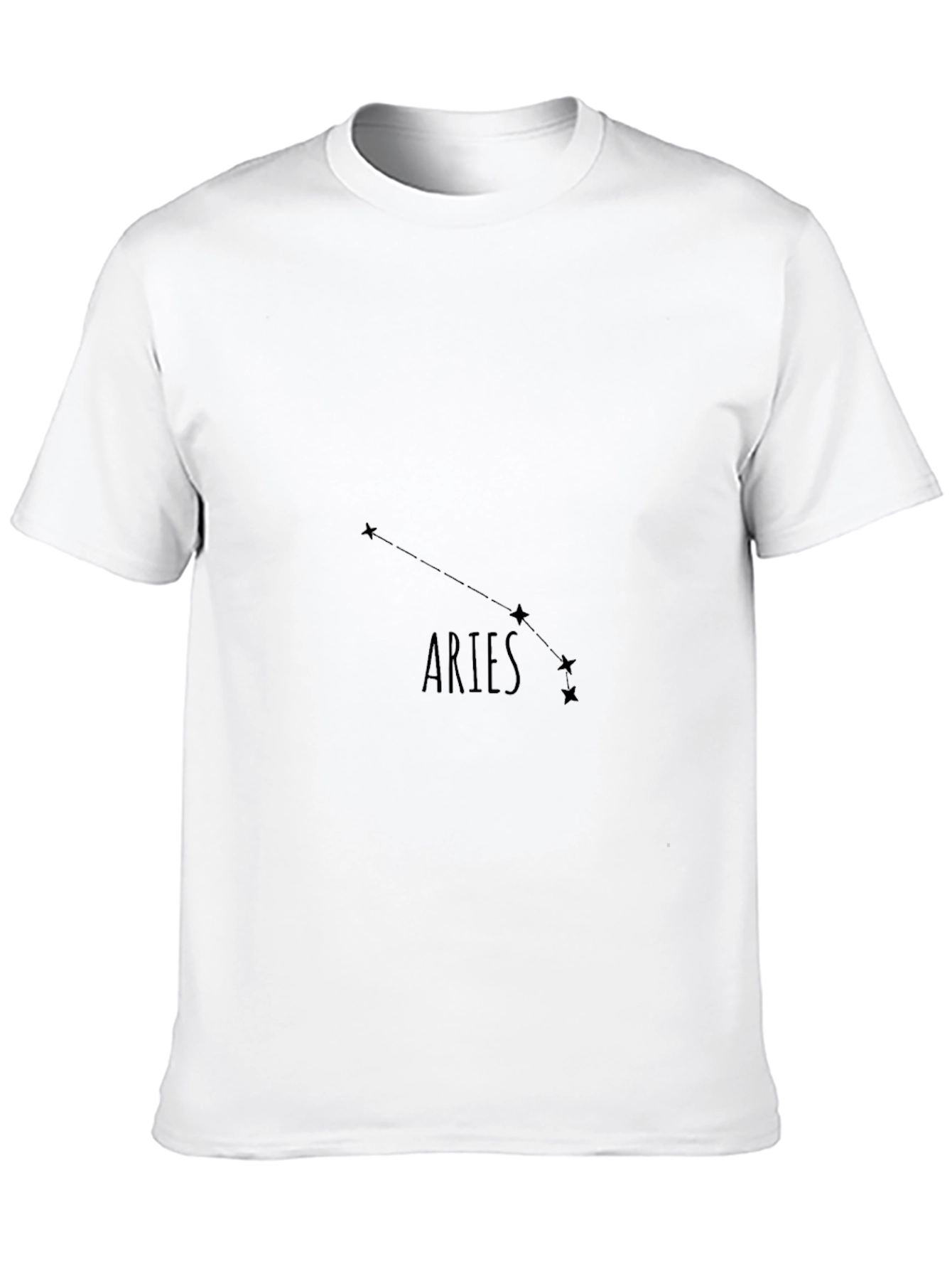 Aries Constellation Black Graphic Tee