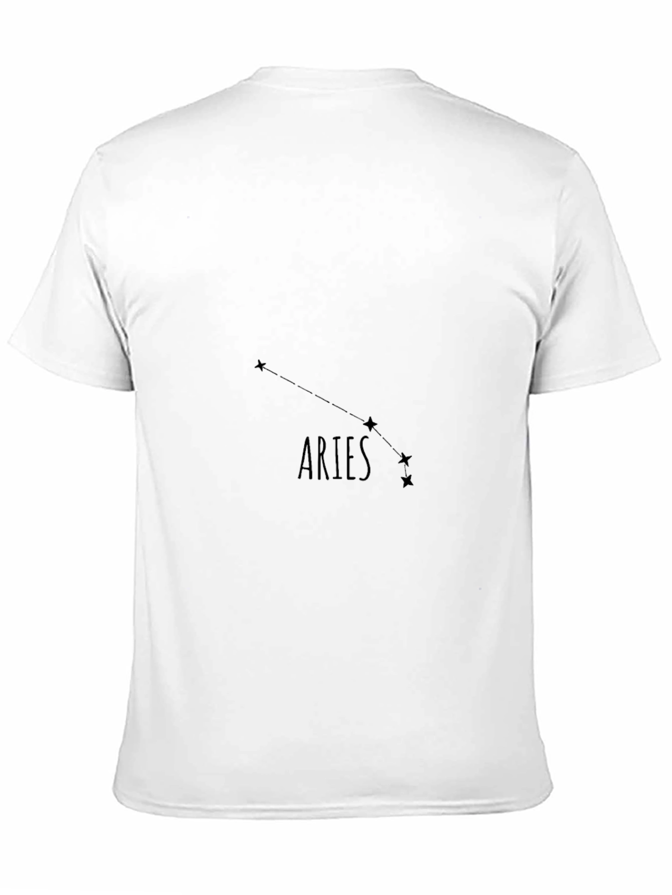 Aries Constellation Black Graphic Tee