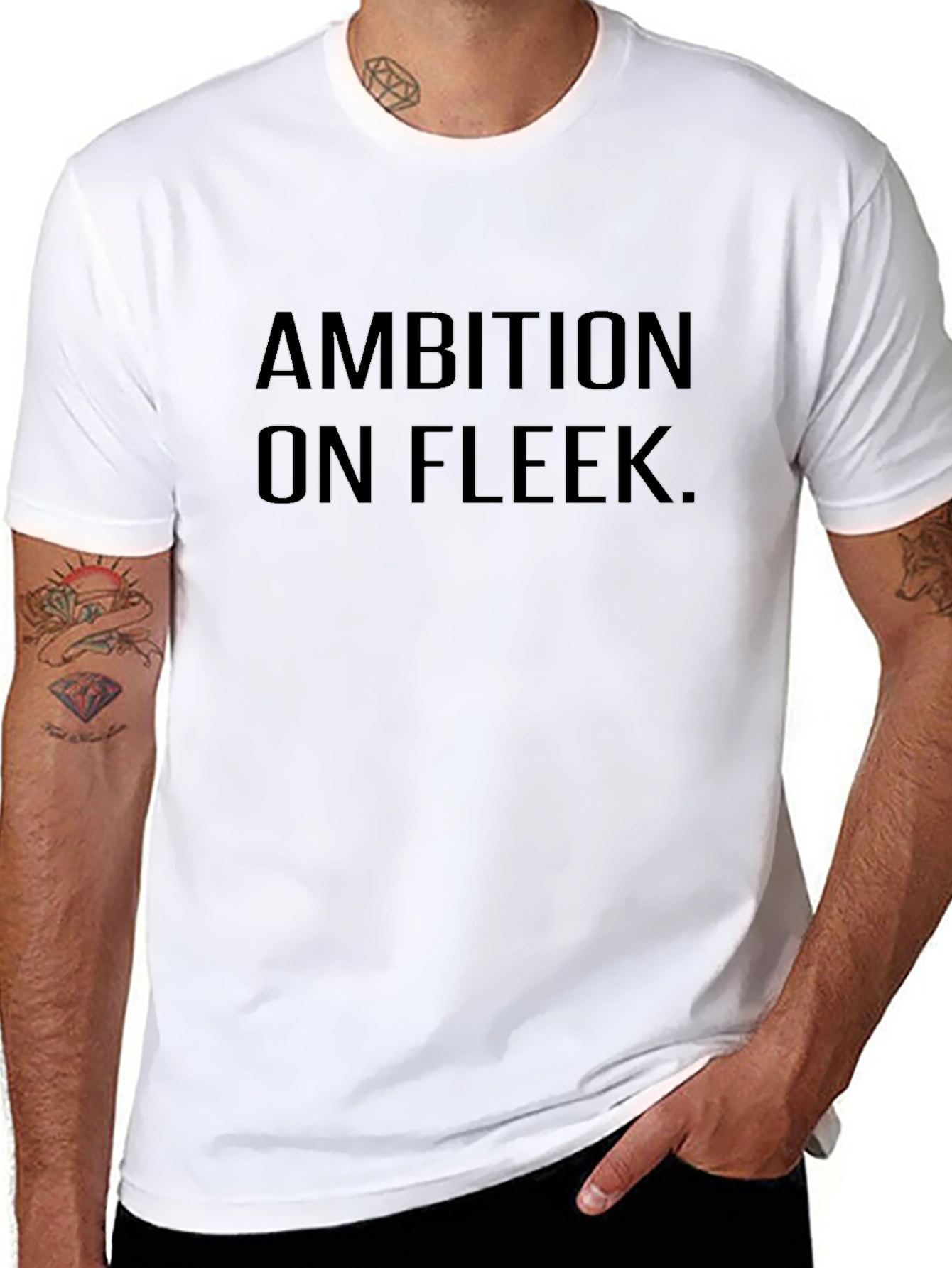 Ambition on Fleek Black Graphic T-Shirt