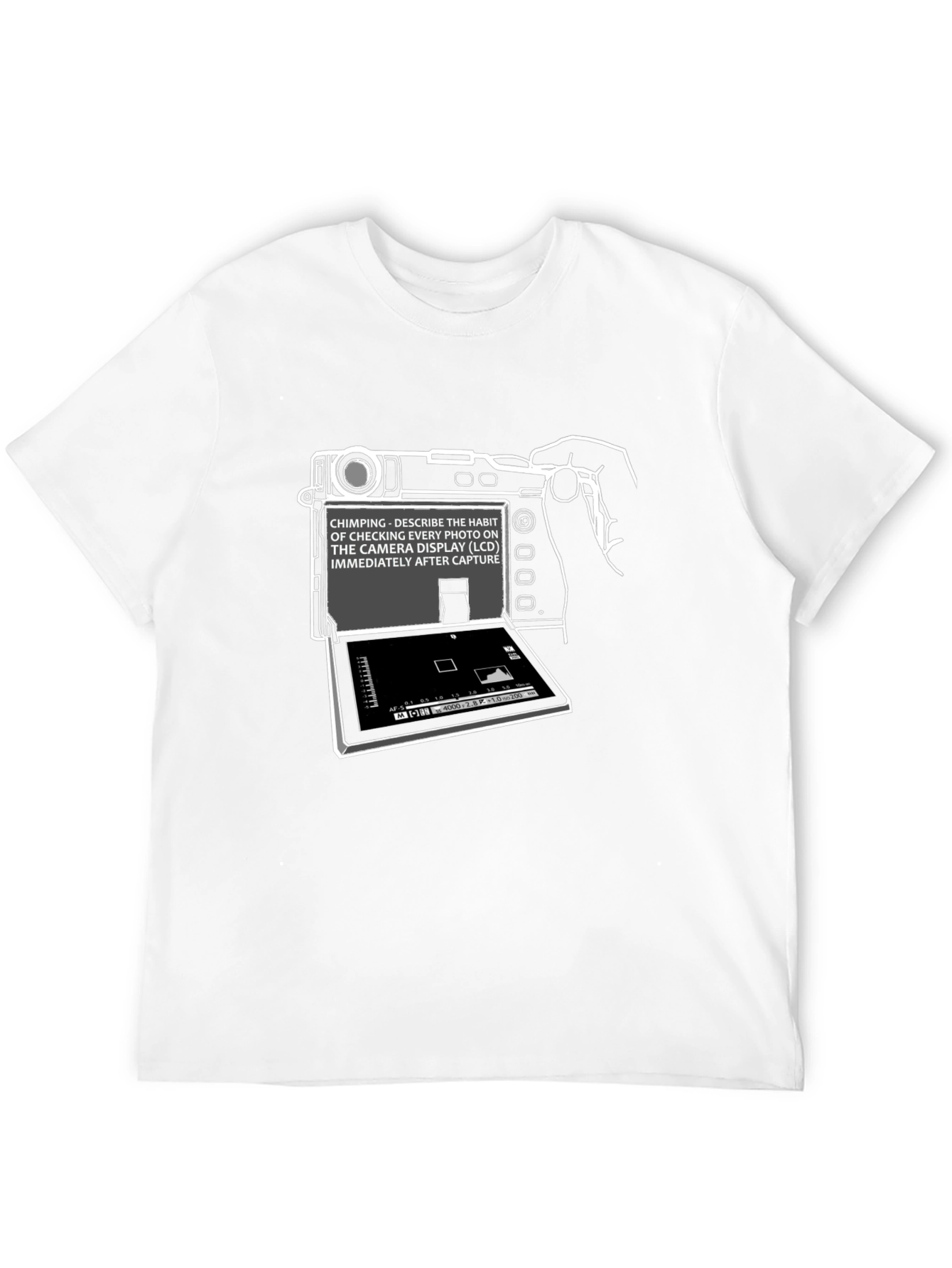 Chimping Camera Humor Graphic T-Shirt