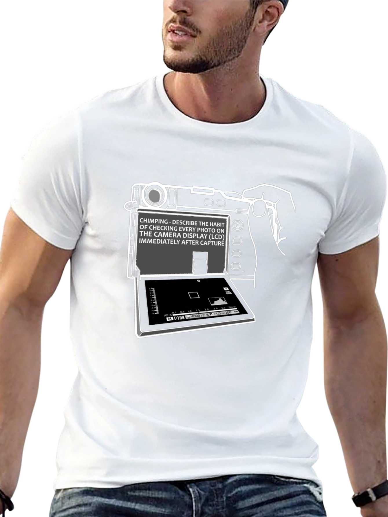 Chimping Camera Humor Graphic T-Shirt