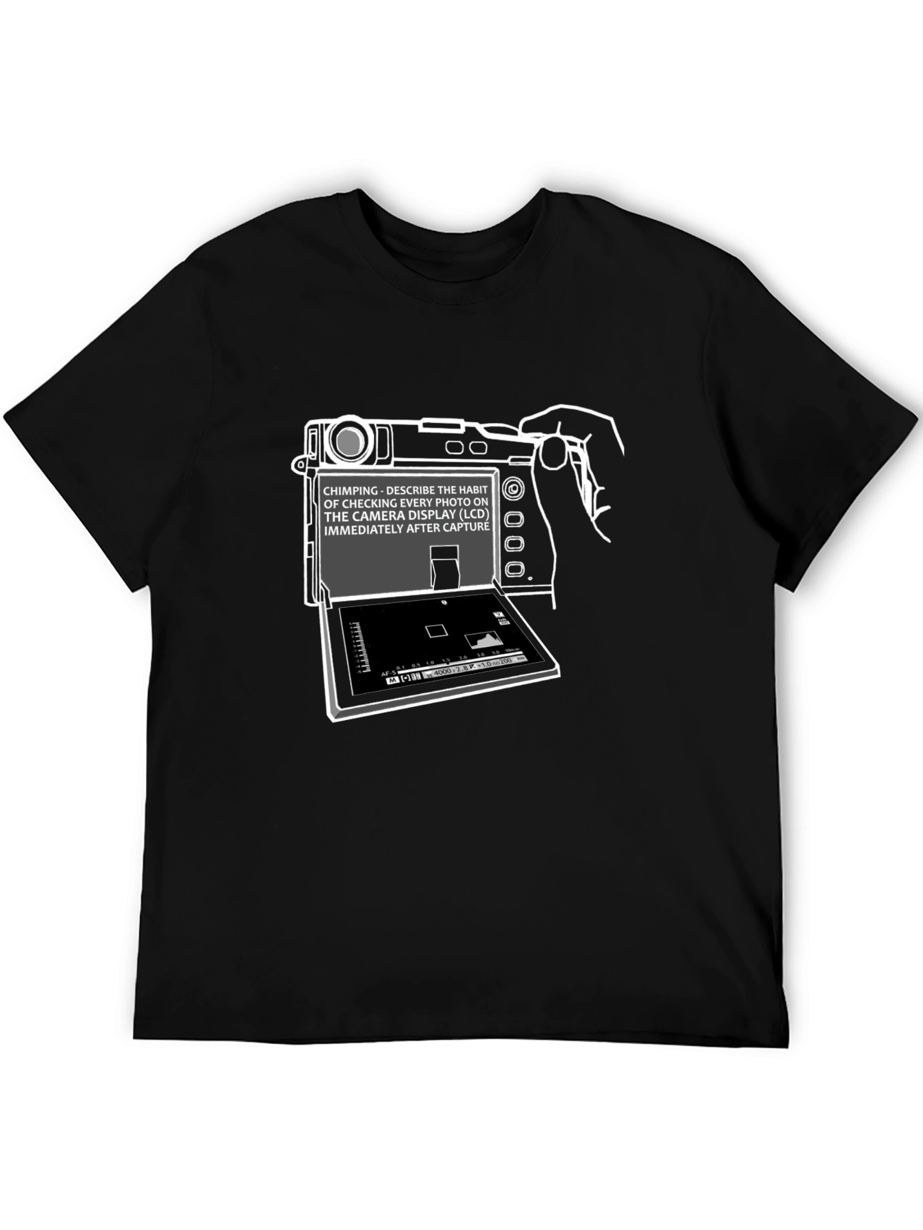 Chimping Camera Humor Graphic T-Shirt