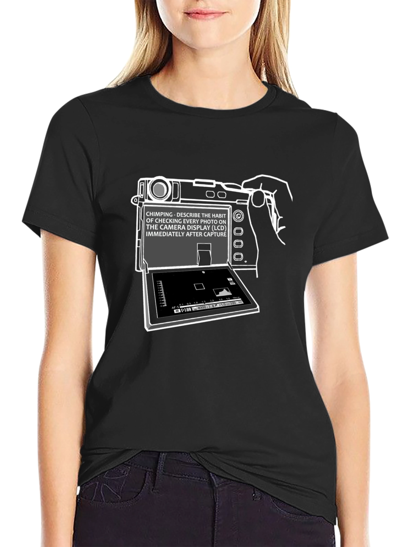 Chimping Camera Humor Graphic T-Shirt