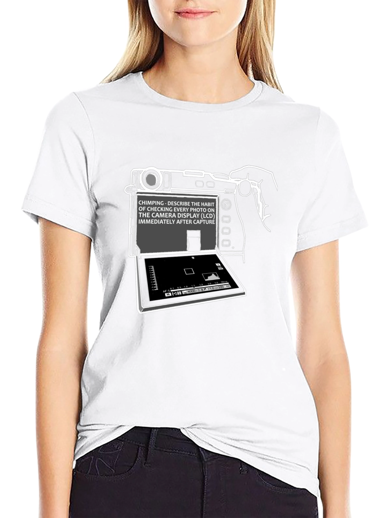 Chimping Camera Humor Graphic T-Shirt
