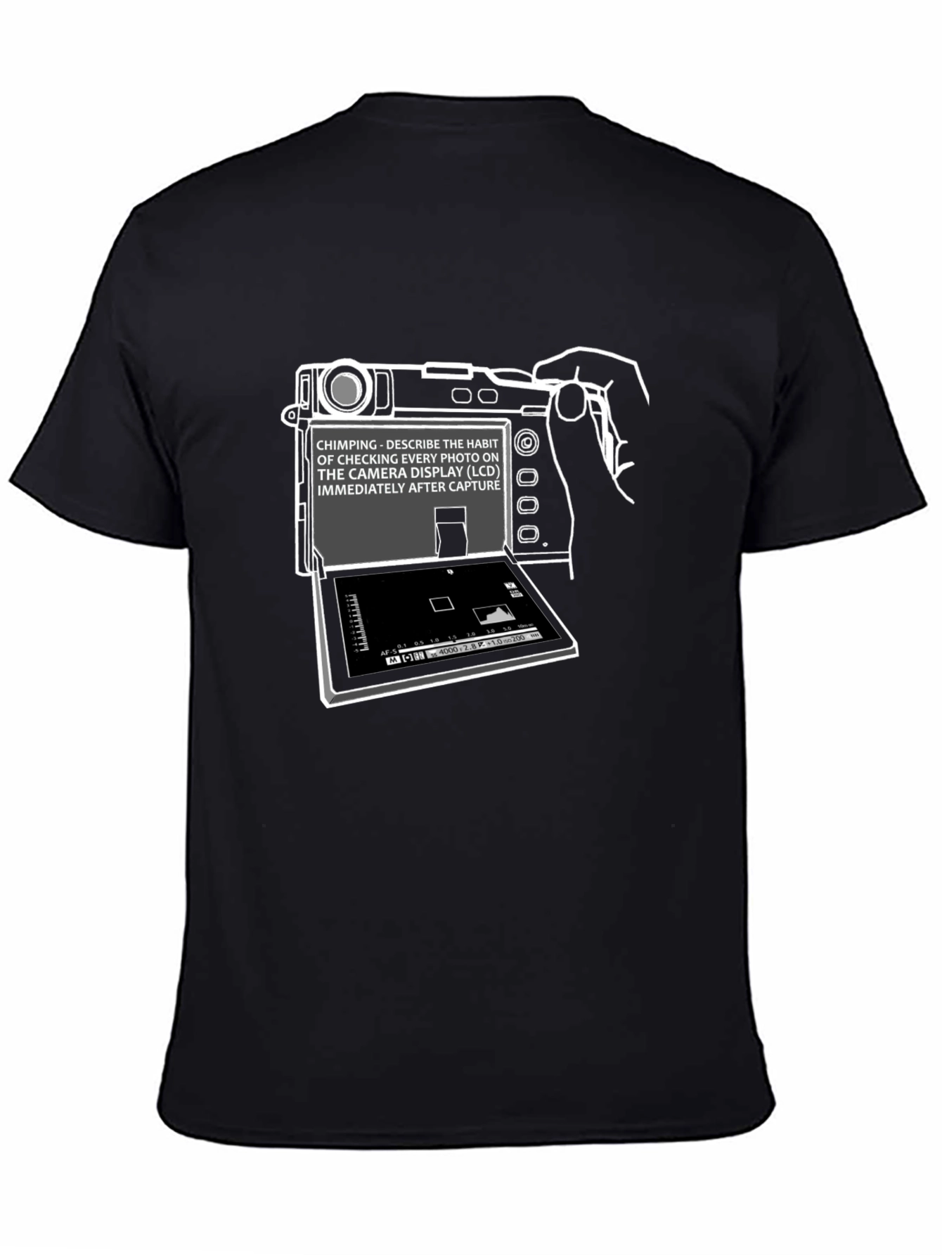 Chimping Camera Humor Graphic T-Shirt