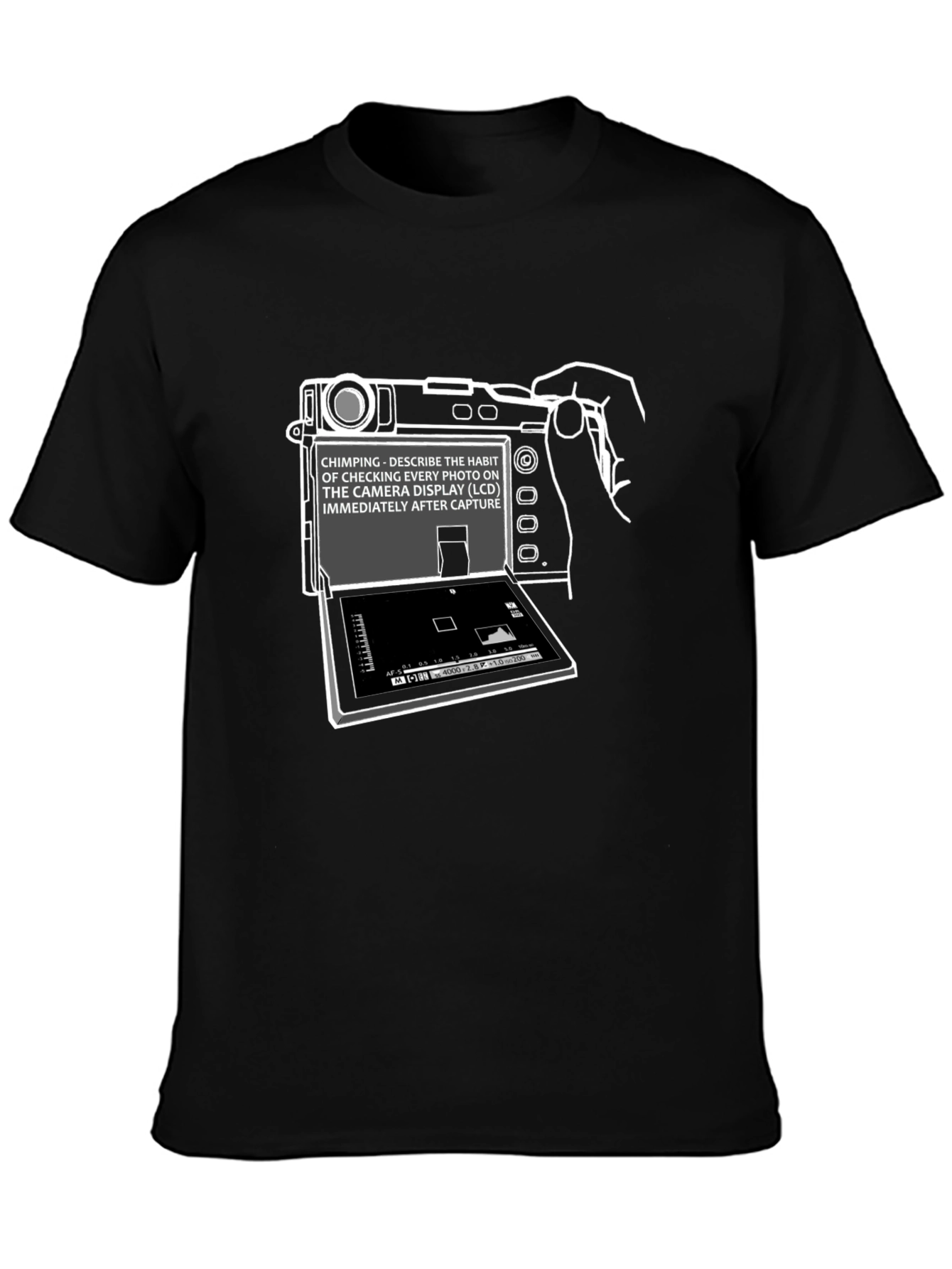 Chimping Camera Humor Graphic T-Shirt