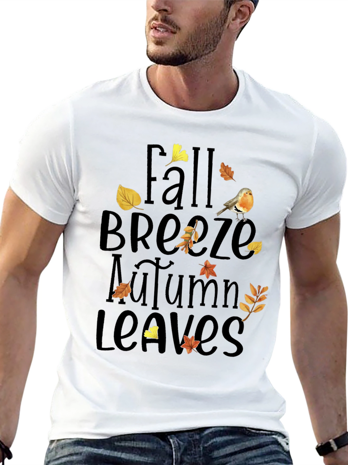 Fall Breeze Autumn Leaves T-Shirt