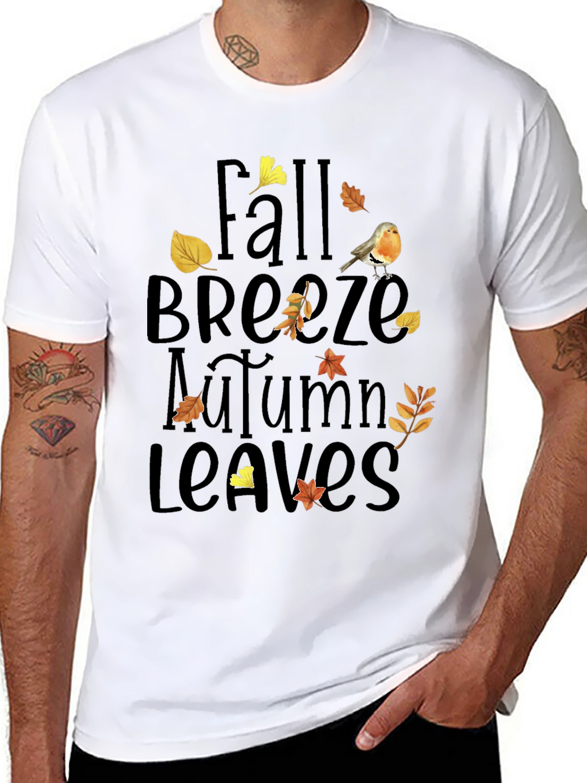 Fall Breeze Autumn Leaves T-Shirt