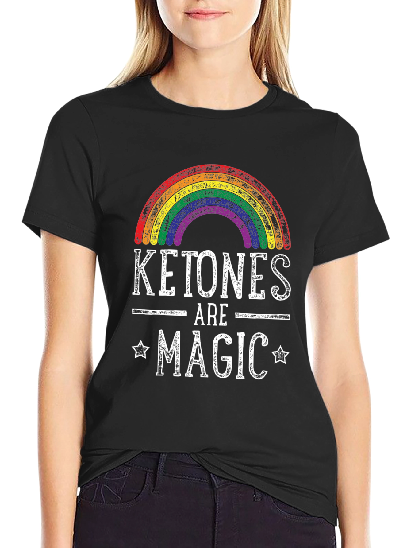 Ketones Are Magic Rainbow Graphic T-Shirt