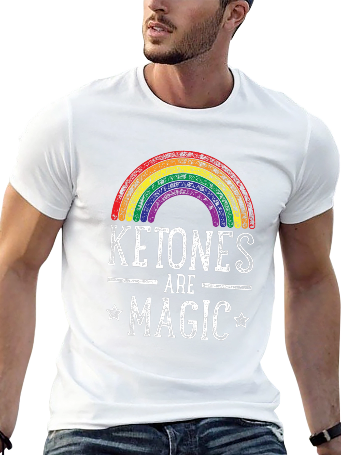Ketones Are Magic Rainbow Graphic T-Shirt