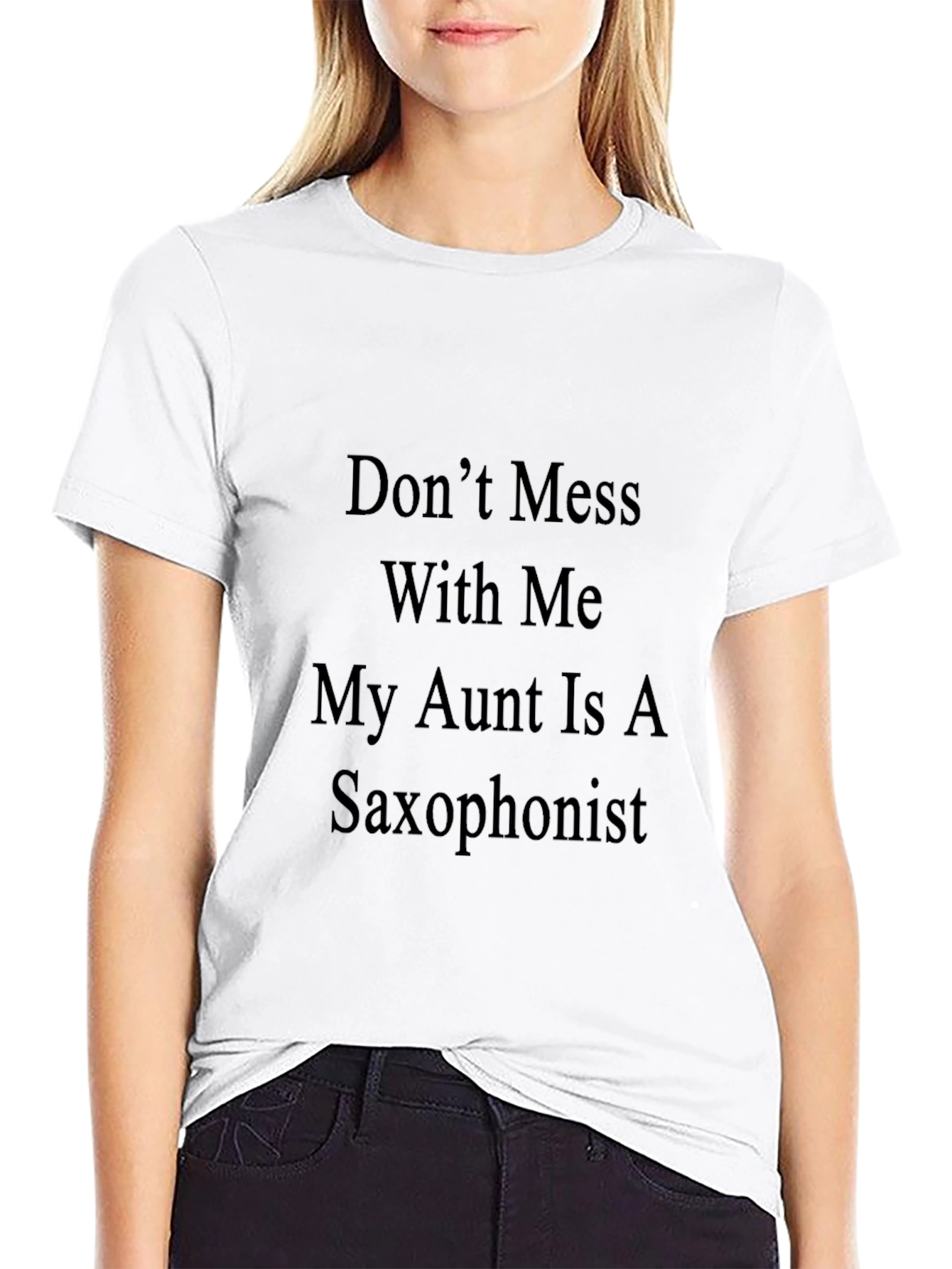 Saxophonist Aunt Funny Graphic Tee