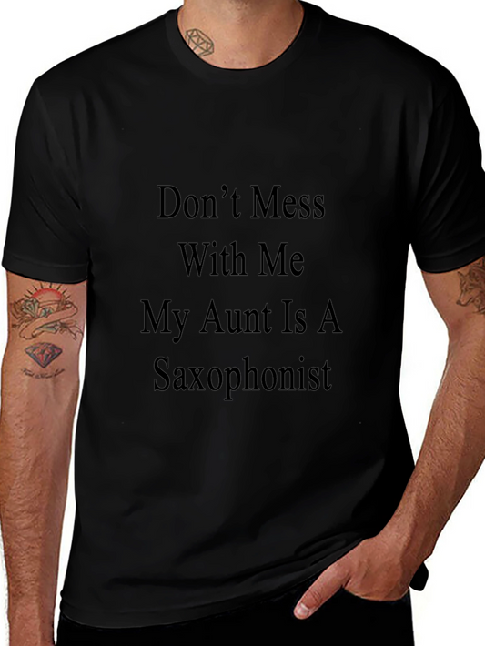 Saxophonist Aunt Funny Graphic Tee