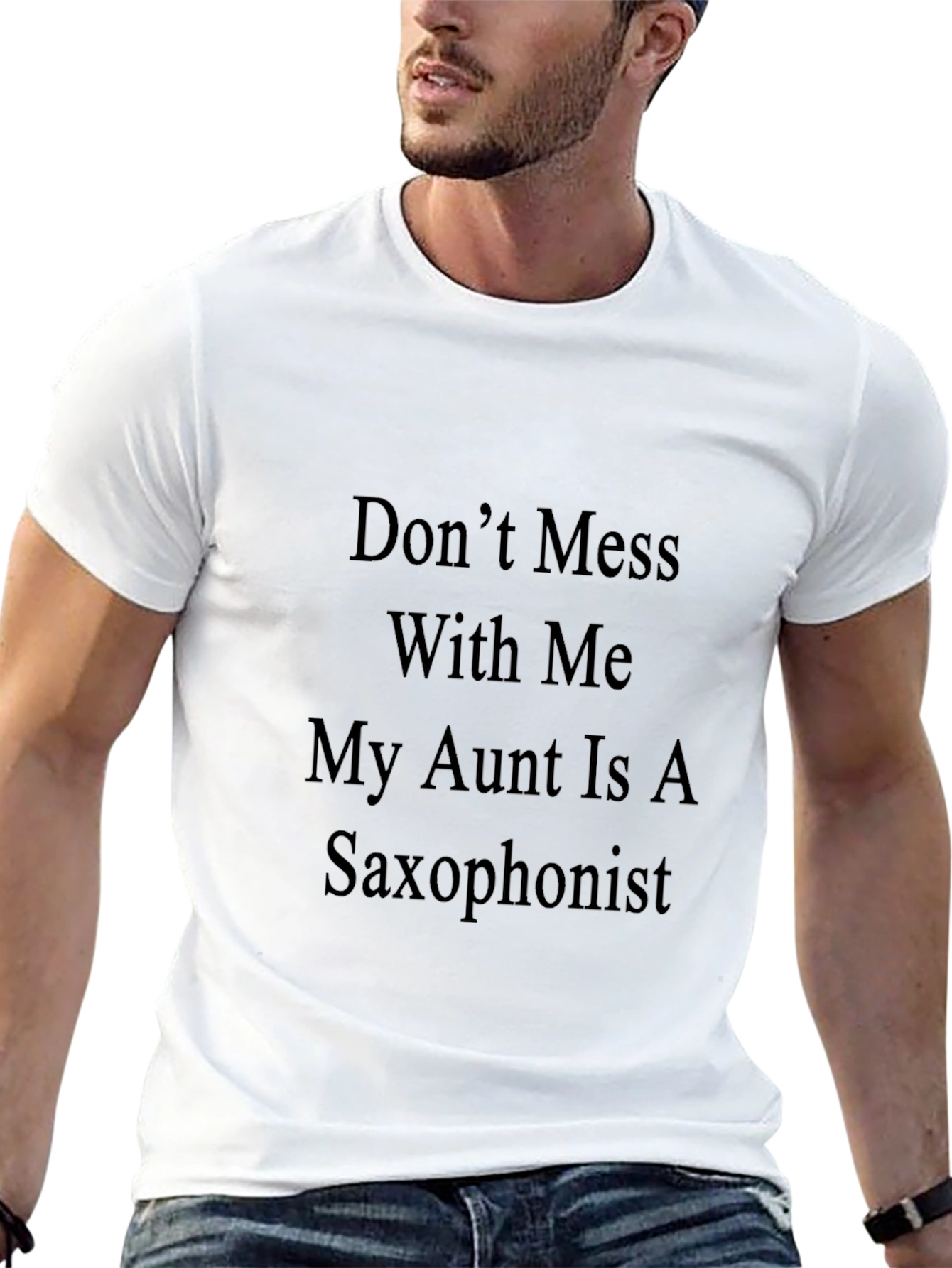 Saxophonist Aunt Funny Graphic Tee
