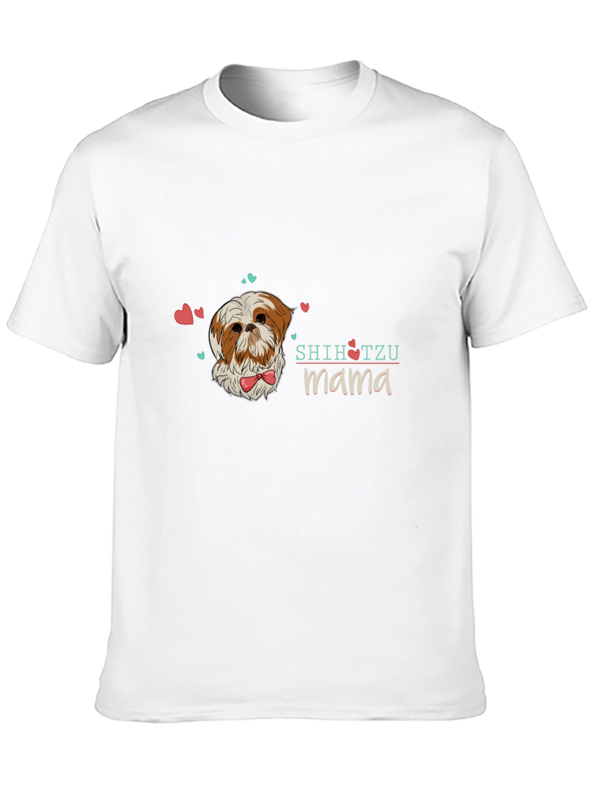 Shih Tzu Mama Black T-Shirt