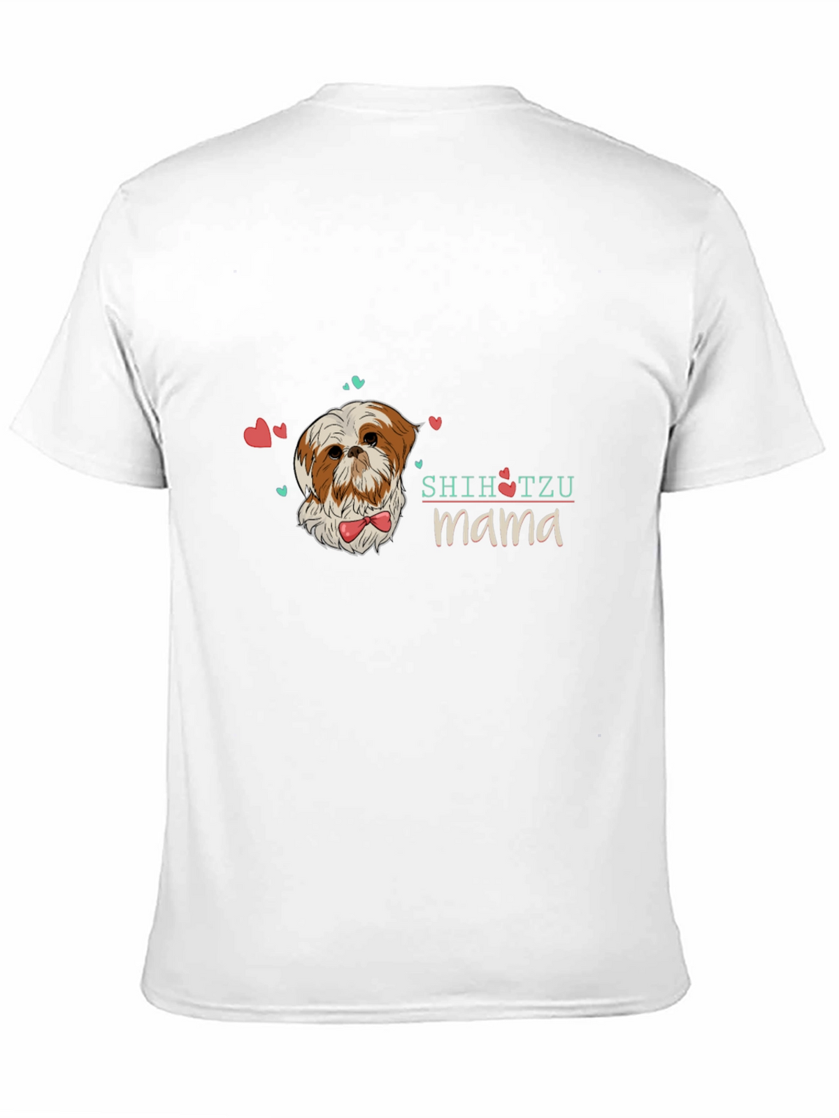 Shih Tzu Mama Black T-Shirt