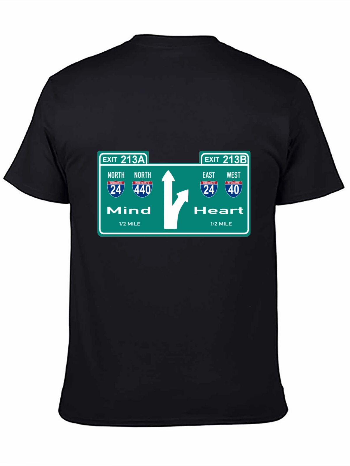 Mind Heart Road Sign T-Shirt