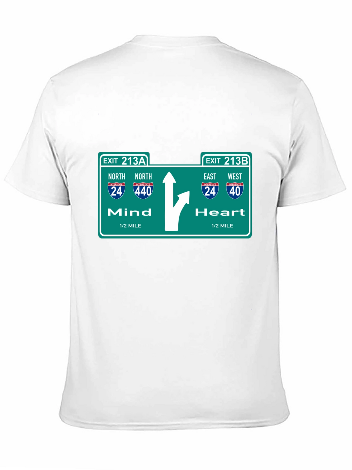 Mind Heart Road Sign T-Shirt