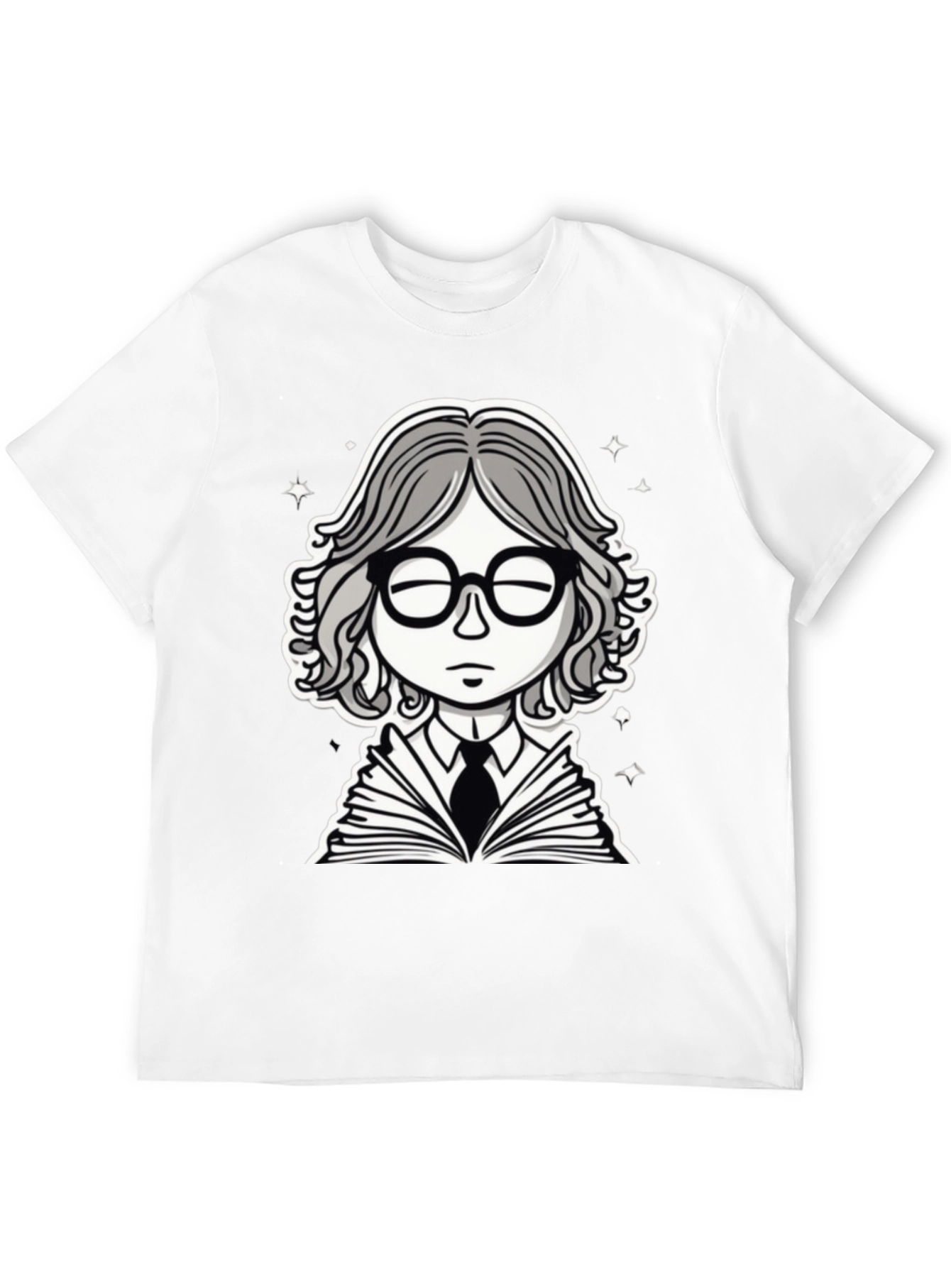 Bookworm Black Graphic Tee