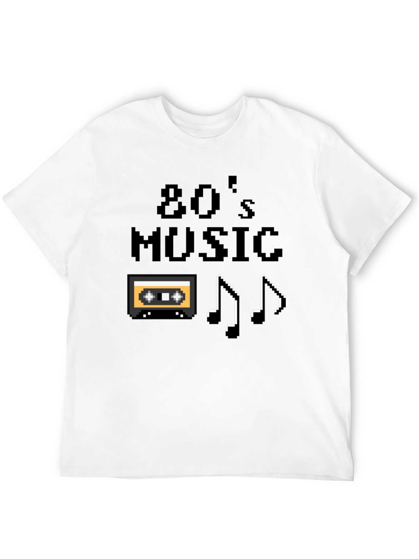 80s Music Pixel Graphic T-Shirt