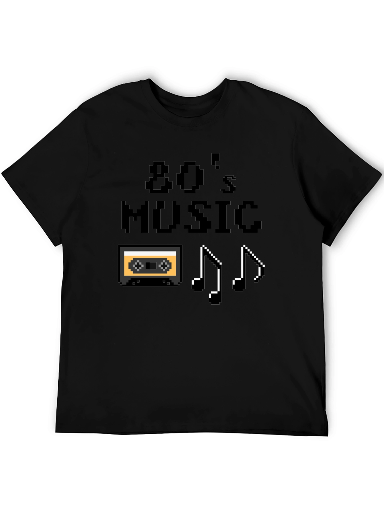 80s Music Pixel Graphic T-Shirt