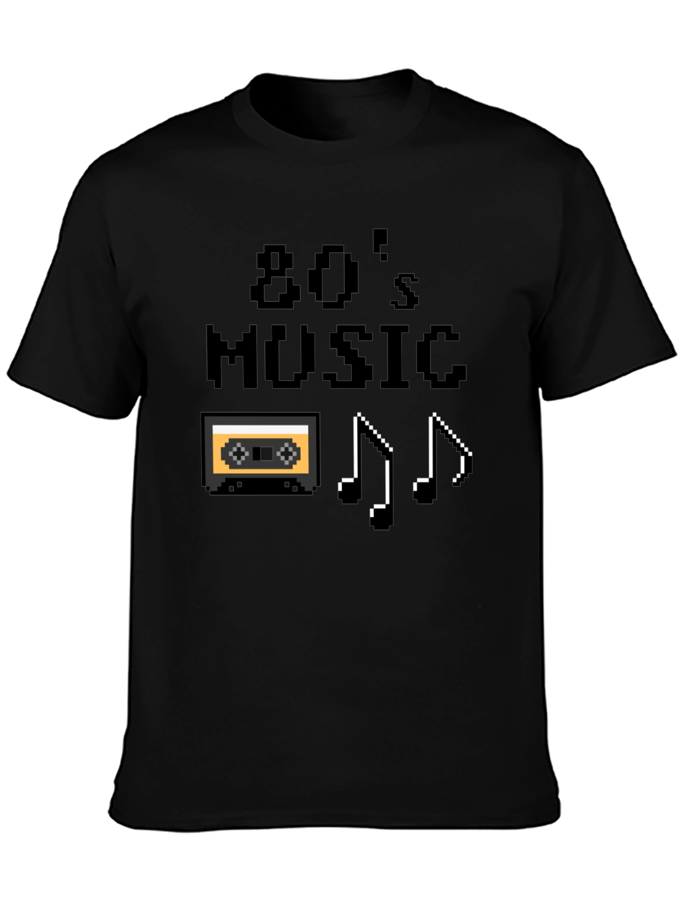 80s Music Pixel Graphic T-Shirt