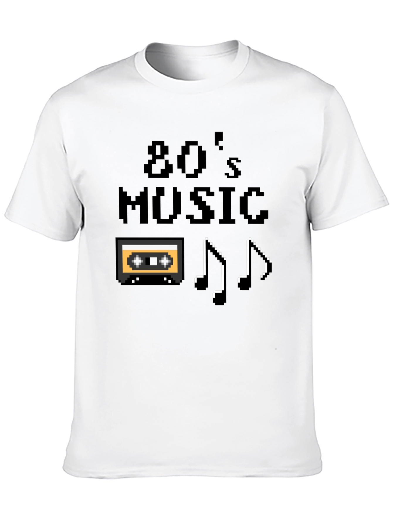 80s Music Pixel Graphic T-Shirt