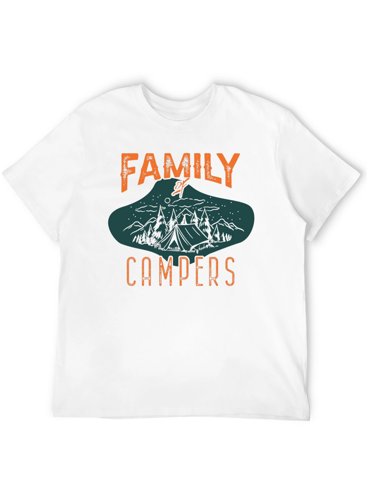 Family Campers Black Graphic Tee