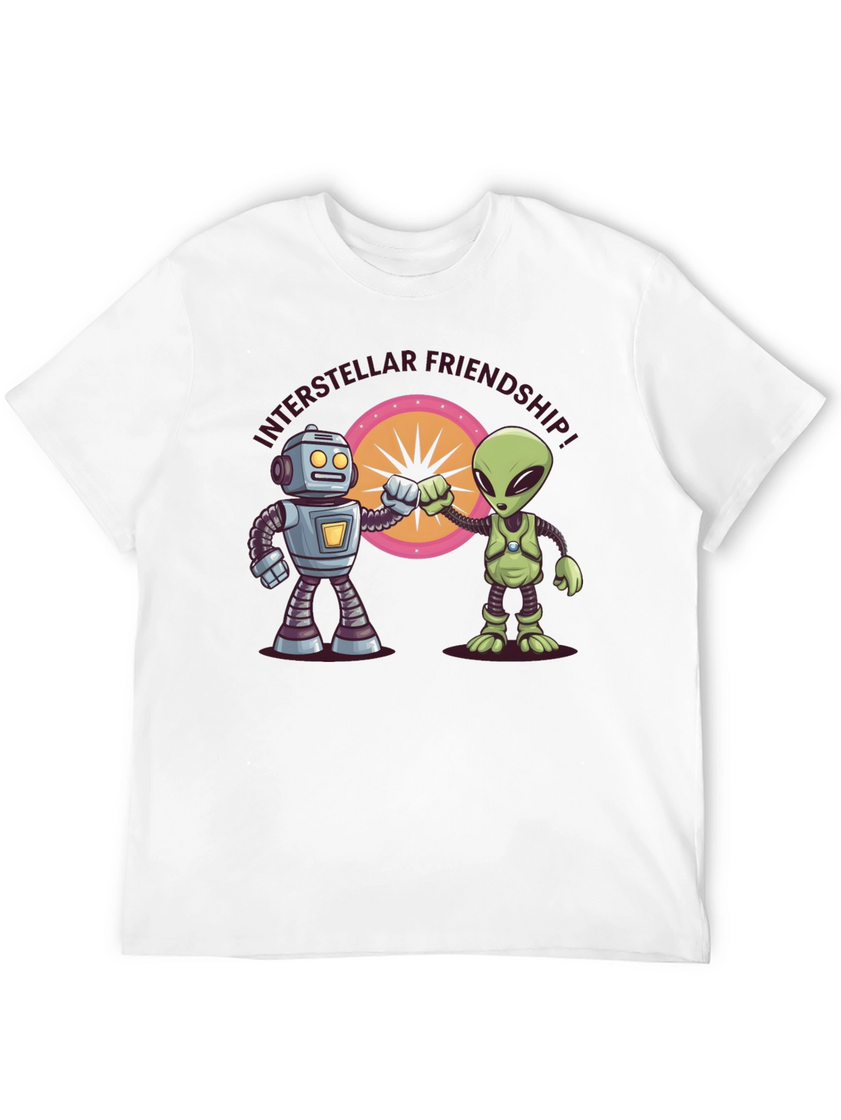 Interstellar Friendship Robot Alien Tee
