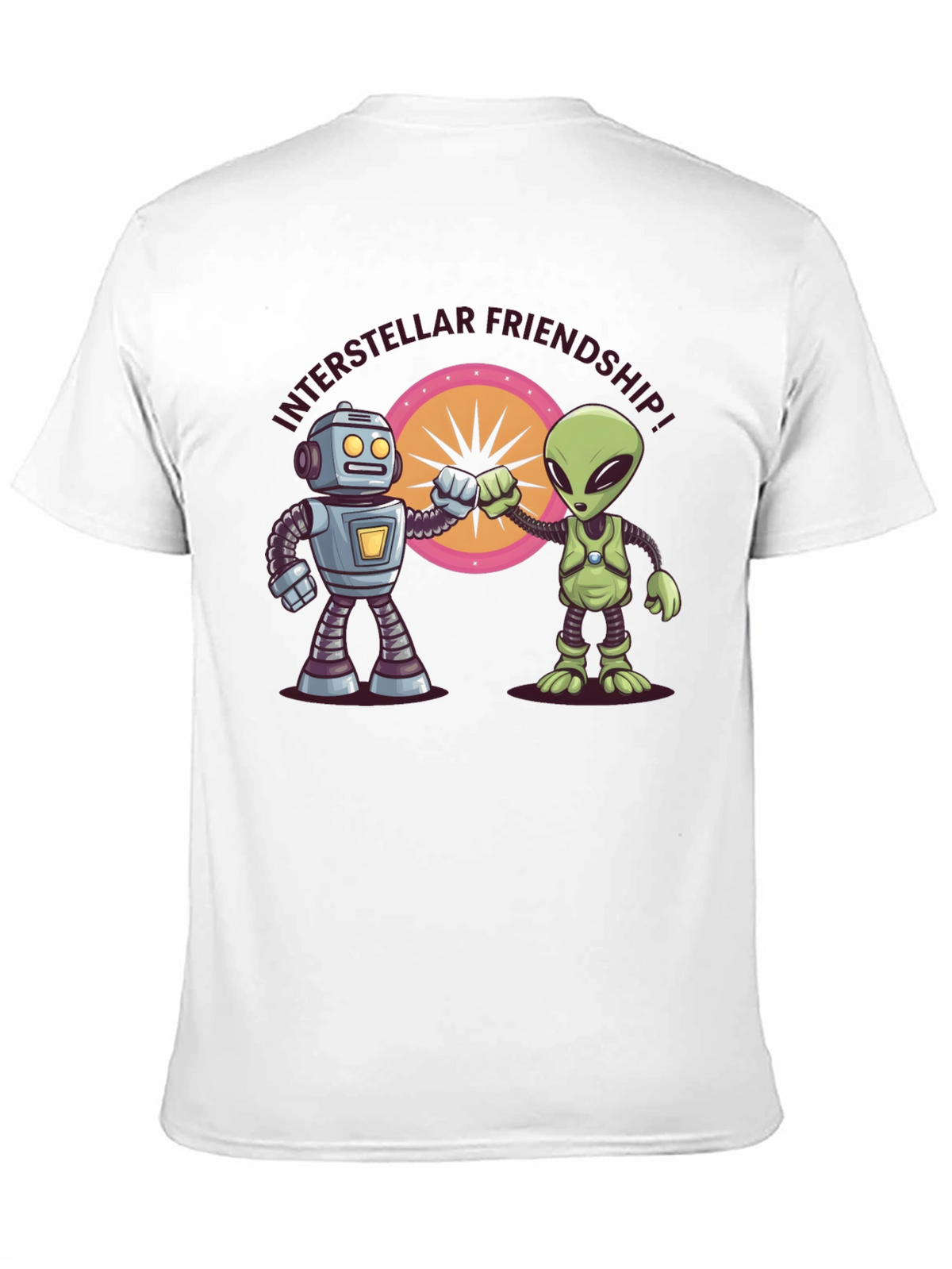 Interstellar Friendship Robot Alien Tee