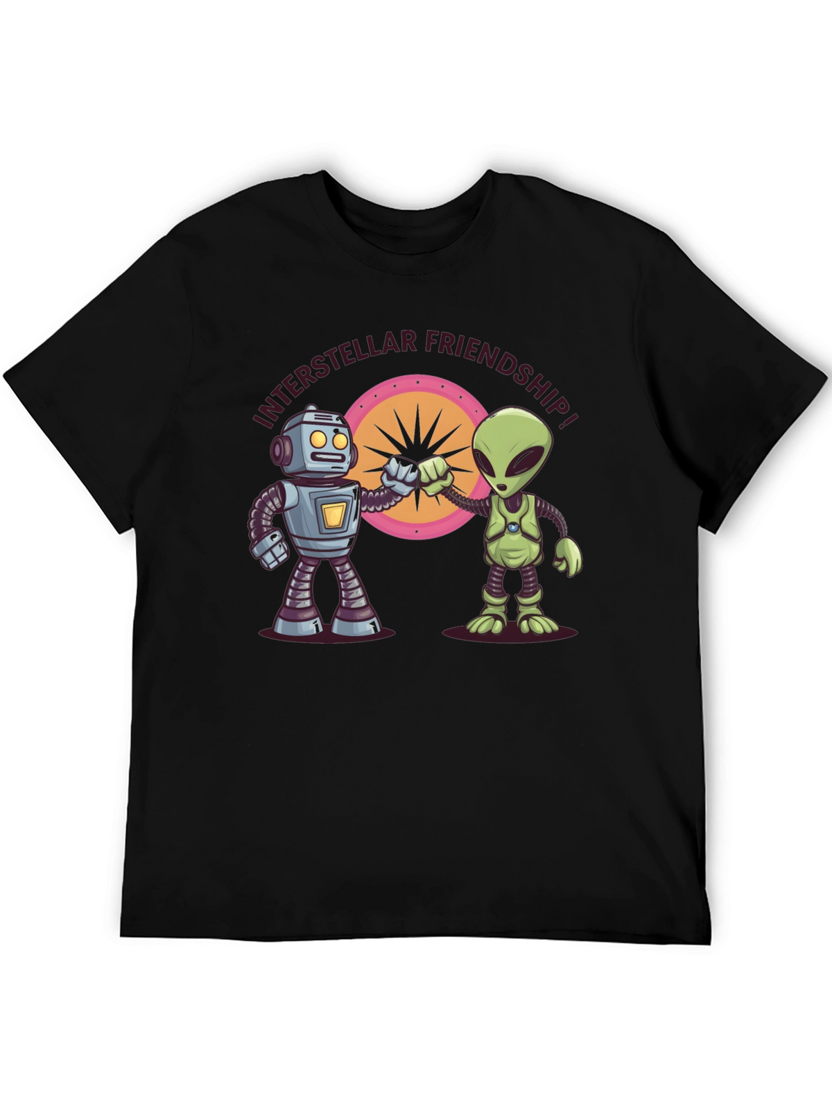 Interstellar Friendship Robot Alien Tee