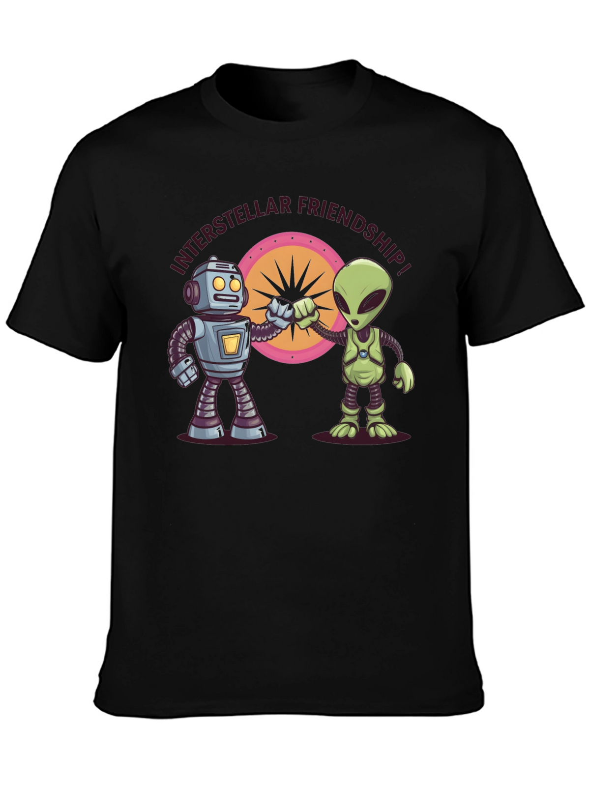 Interstellar Friendship Robot Alien Tee