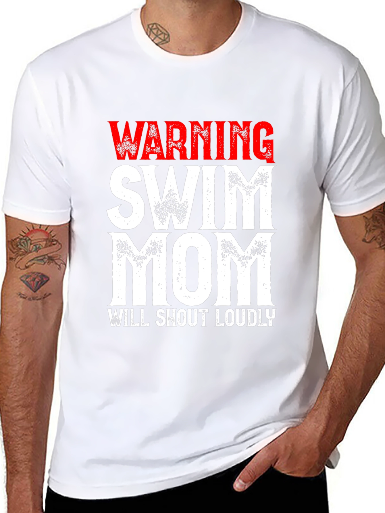 Warning Swim Mom T-Shirt