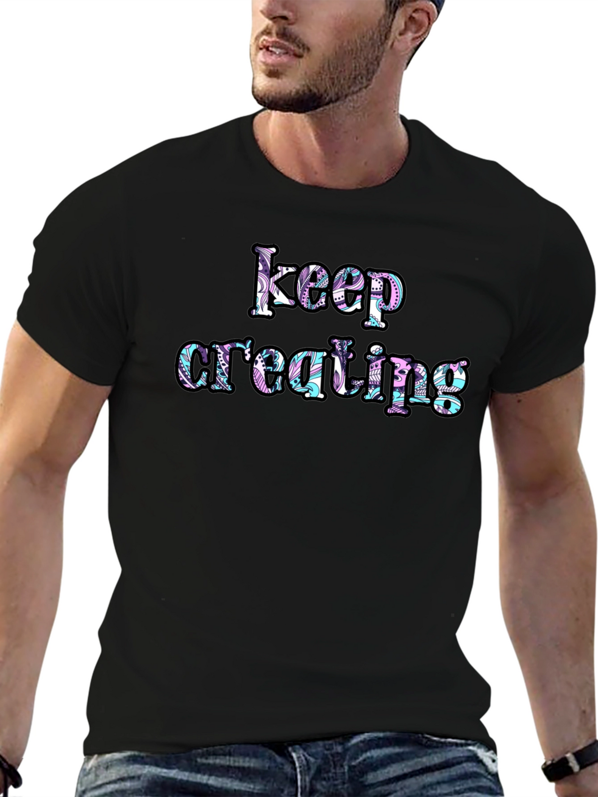 Keep Creating Graphic Tee - Inspiring Design