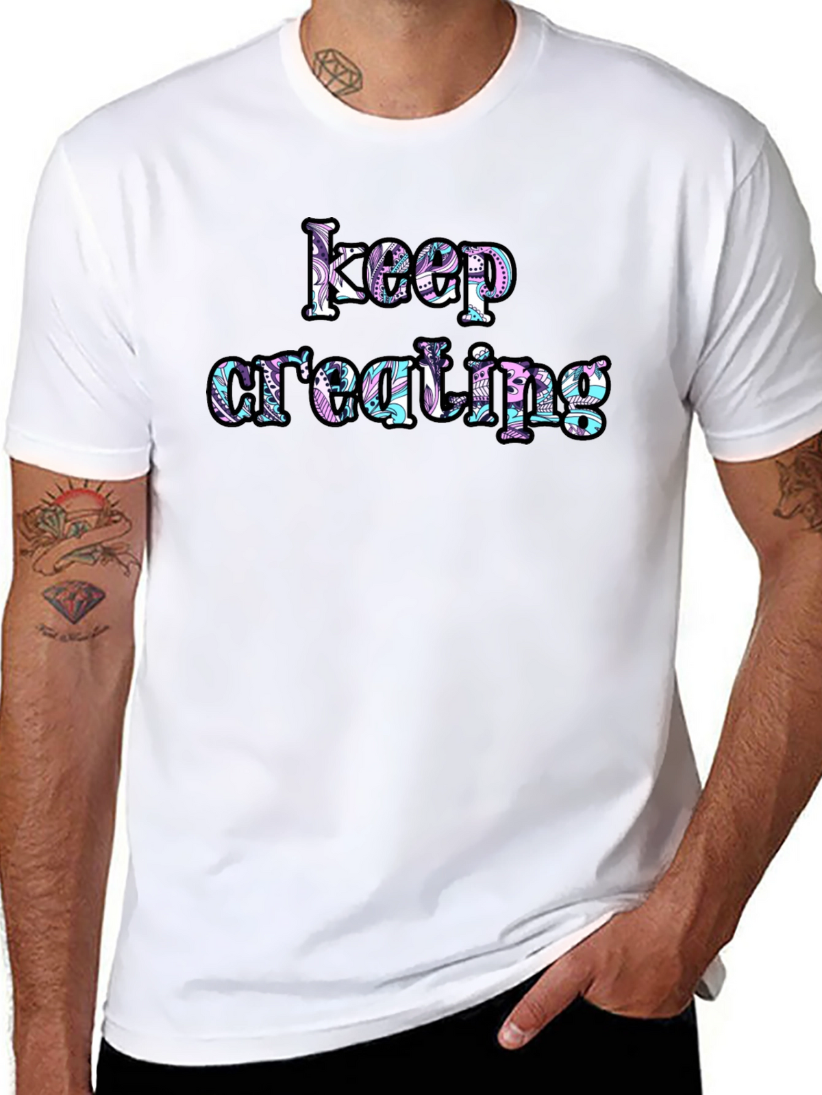 Keep Creating Graphic Tee - Inspiring Design