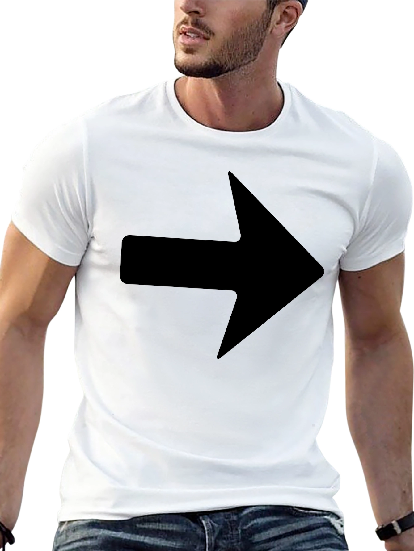 Right Arrow Graphic T-Shirt - Classic Design
