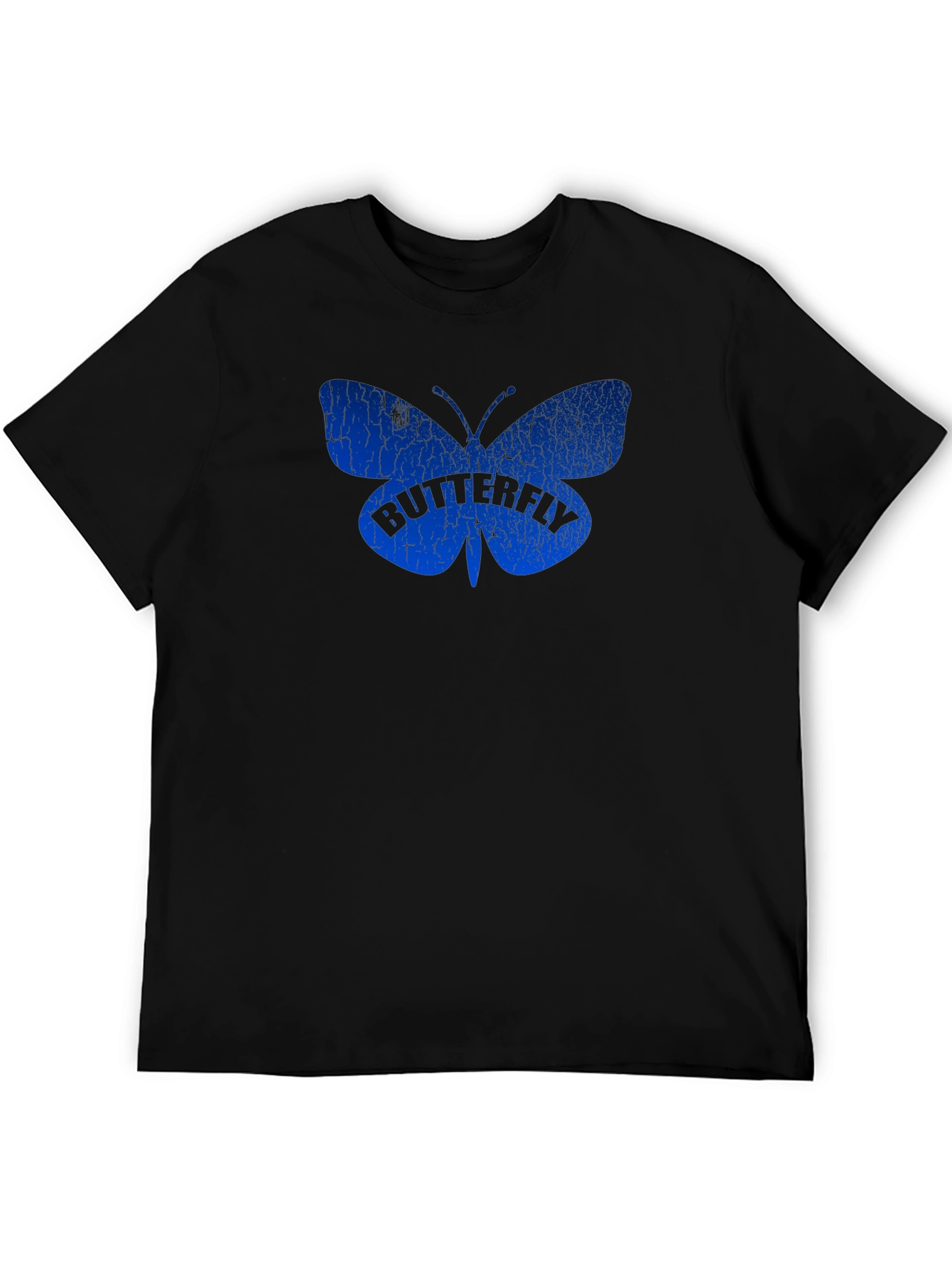 Butterfly Graphic T-Shirt - Mens Black Tee