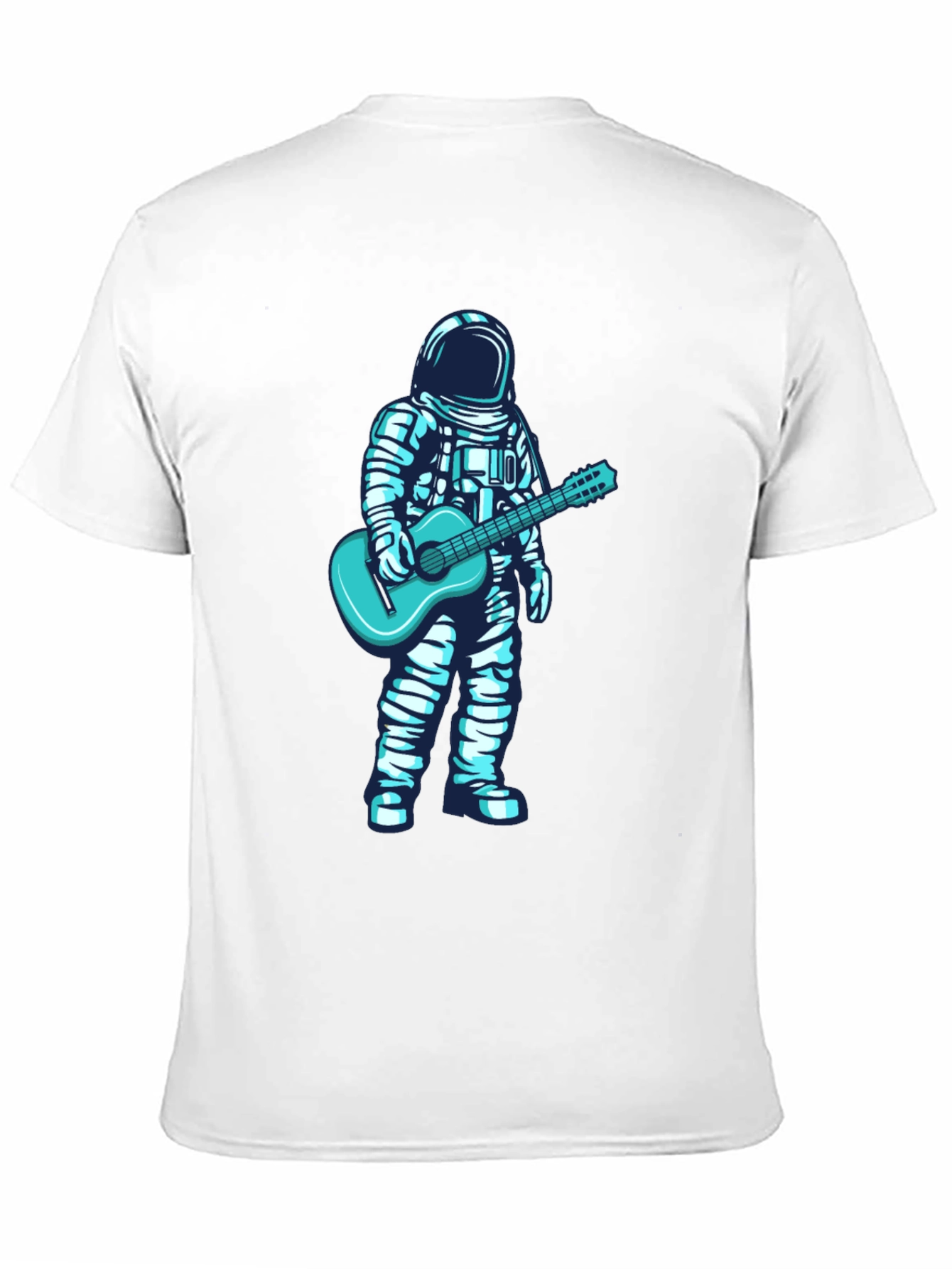 Astronaut Guitar Graphic Tee - Black