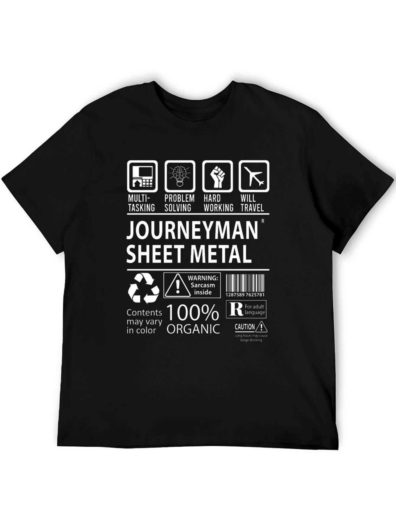 Journeyman Sheet Metal T-Shirt: Multi-Tasking Organic