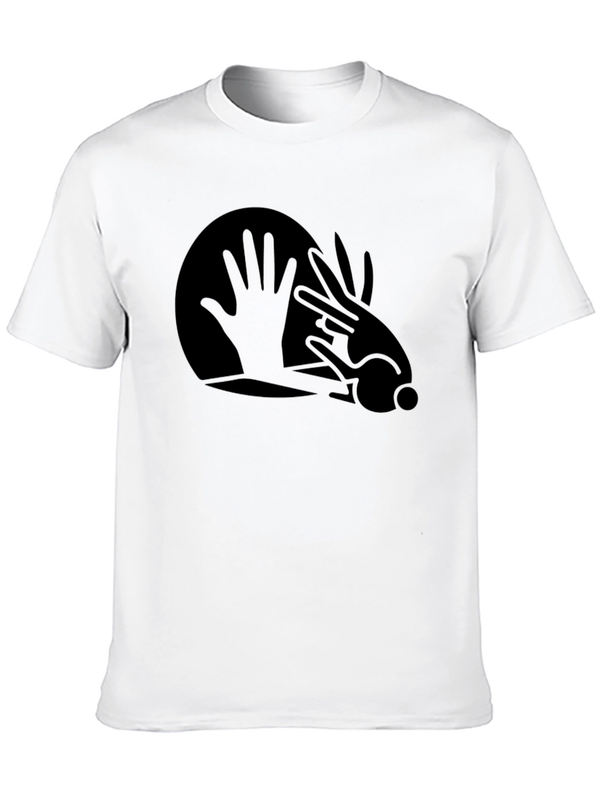 Hand Shadow T-Shirt - Mens Black Tee