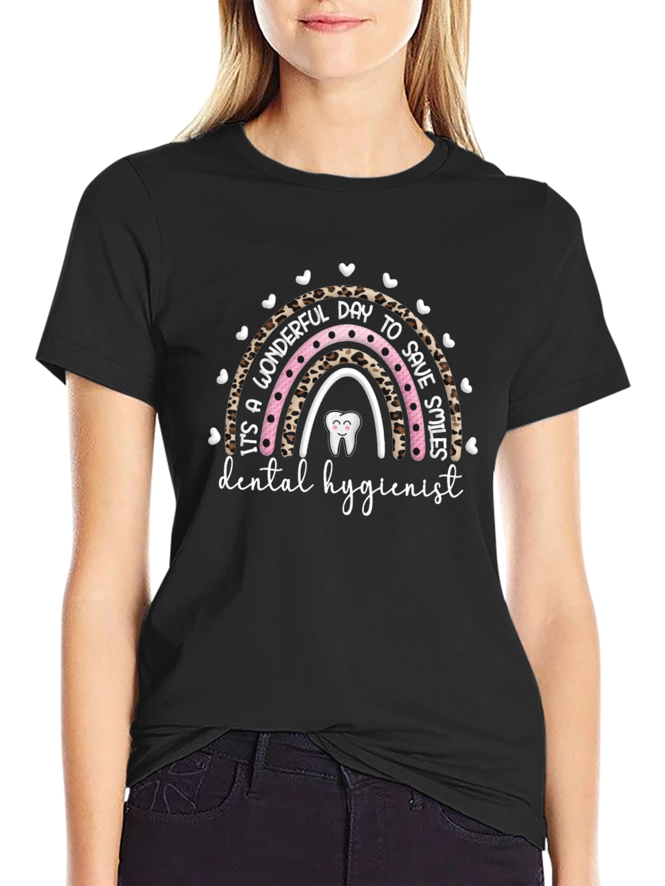 Dental Hygienist T-Shirt Wonderful Day Save Smiles