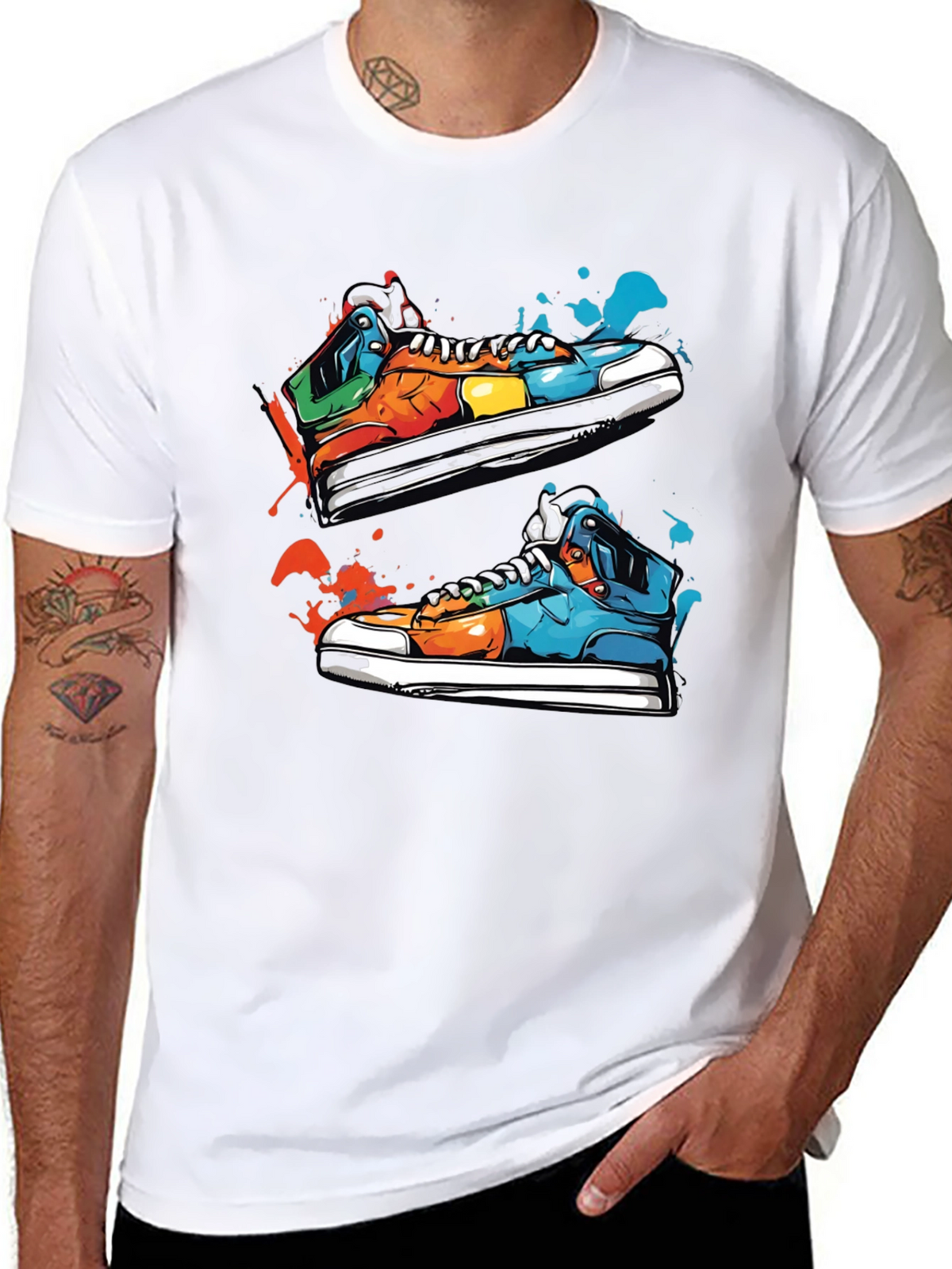 Sneaker Graphic T-Shirt: Stylish Streetwear Tee